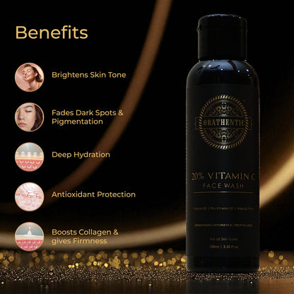 20% Vitamin C Facewash | with Vitamin B3 + Kakadu Plum | Brightens, Revitalizes | 100ml